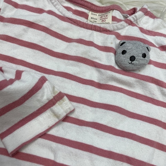 Zara Babygirl striped long sleeve tee size 9-12 months // 2924 - Picture 2 of 5